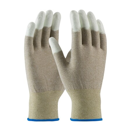 Pip Knit Nylon / Copper Fiber Electrostatic Dissipative (ESD) Glove w/Polyurethane Ctd Smth Grip, 12PK 40-6416/S